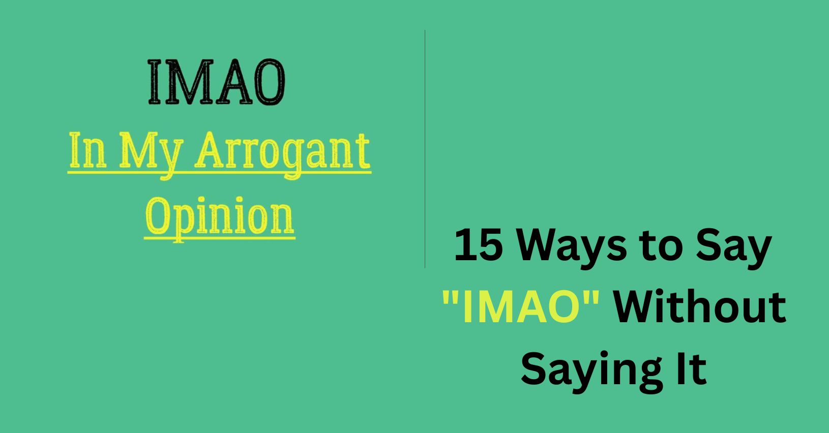 IMAO Meaning