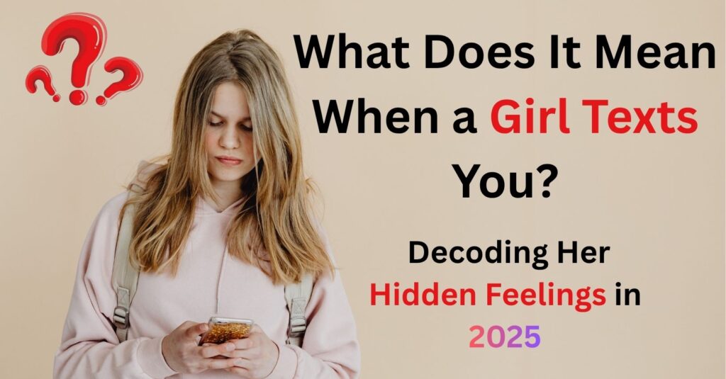 When a Girl Texts You